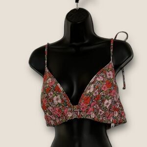 Floral bikini top size XXL, NWT
